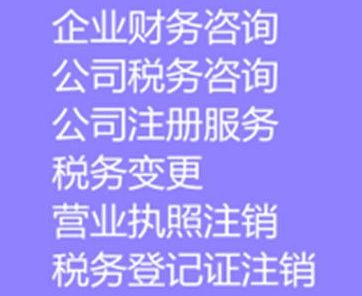 全方位企业财税服务 从筹划到注销的一站式解决方案